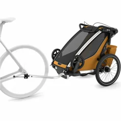 Kinder Thule Kinder Fahrradanhänger*CHARIOT SPORT SINGLE NATURAL GOLD - Fahrradanhänger