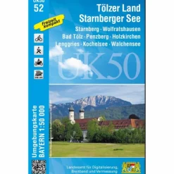 TÖLZER LAND - STARNBERGER SEE 1 : 50 000 (UK50-52)^ Wanderkarten Und Winterkarten|Wanderkarten Und Winterkarten
