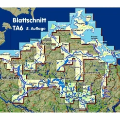 TOURENATLAS TA6 WASSERWANDERN 06 MECKLENBURG-VORPOMMERN - Gewässerführer^ Gewässerkarten|Gewässerkarten