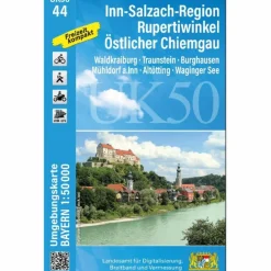 UK50-44 INN-SALZACH-REGION, RUPERTIWINKEL, ÖSTL. CHIEMGAU^ Fahrradkarten|Wanderkarten Und Winterkarten