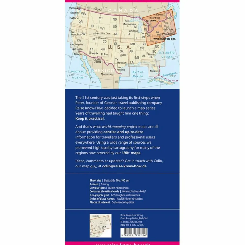 USA 04. NORDOST 1 : 1 250 000 - Straßenkarte^ Straßenkarten|Straßenkarten