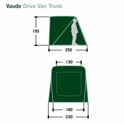 Vaude Autodachzelte Und Dachträger|Sommerzelte*DRIVE VAN TRUNK - Busvorzelt