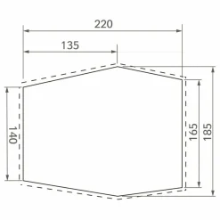 Vaude Zeltzubehör*FP LIZARD SEAMLESS 2-3P - Zeltplane
