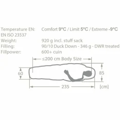 Vaude Daunenschlafsäcke|Sommerschlafsäcke*HOCHGRAT 300 XL DWN - Daunenschlafsack