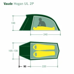 Vaude HOGAN UL 2P - Tunnelzelt^ 2-Personen-Zelte|3-Jahreszeiten-Zelte
