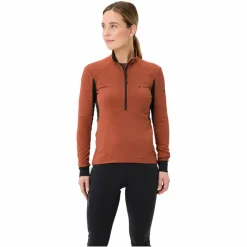 Damen Vaude Shirts Und Tops|Outdoorjacken*KURO HALFZIP LS TRICOT Damen - Fahrradtrikot