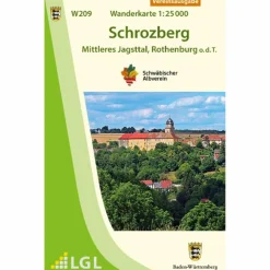 Wanderkarten Und Winterkarten|Wanderkarten Und Winterkarten*W209 SCHROZBERG - MITTLERES JAGSTTAL, ROTHENBURG O.D.T. - Wanderkarte