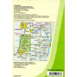 W210 WANDERKARTE 1:25 000 BRUCHSAL^ Wanderkarten Und Winterkarten|Wanderkarten Und Winterkarten