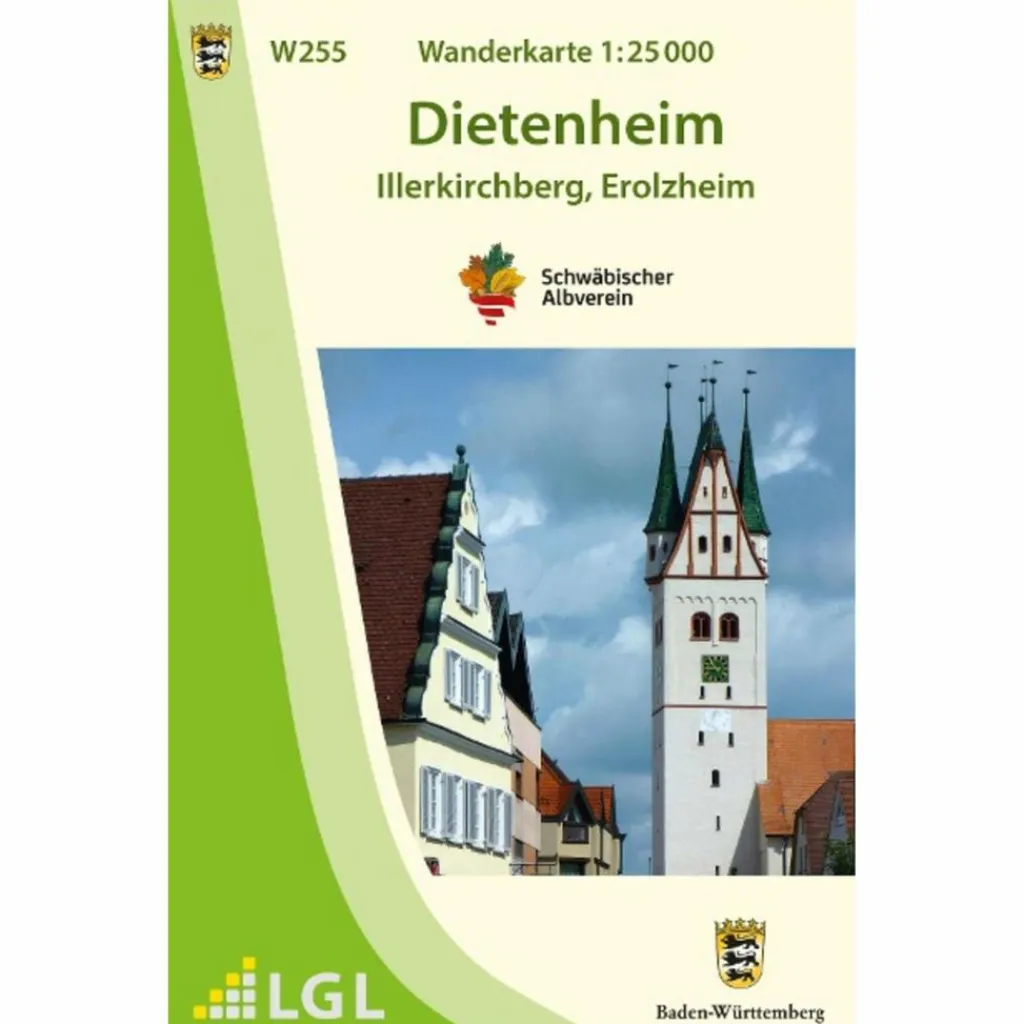 W255 WANDERKARTE 1:25 000 DIETENHEIM^ Wanderkarten Und Winterkarten|Wanderkarten Und Winterkarten
