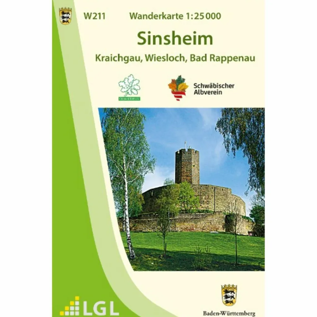 WANDERKARTE 1:25 000 SINSHEIM^ Wanderkarten Und Winterkarten|Wanderkarten Und Winterkarten