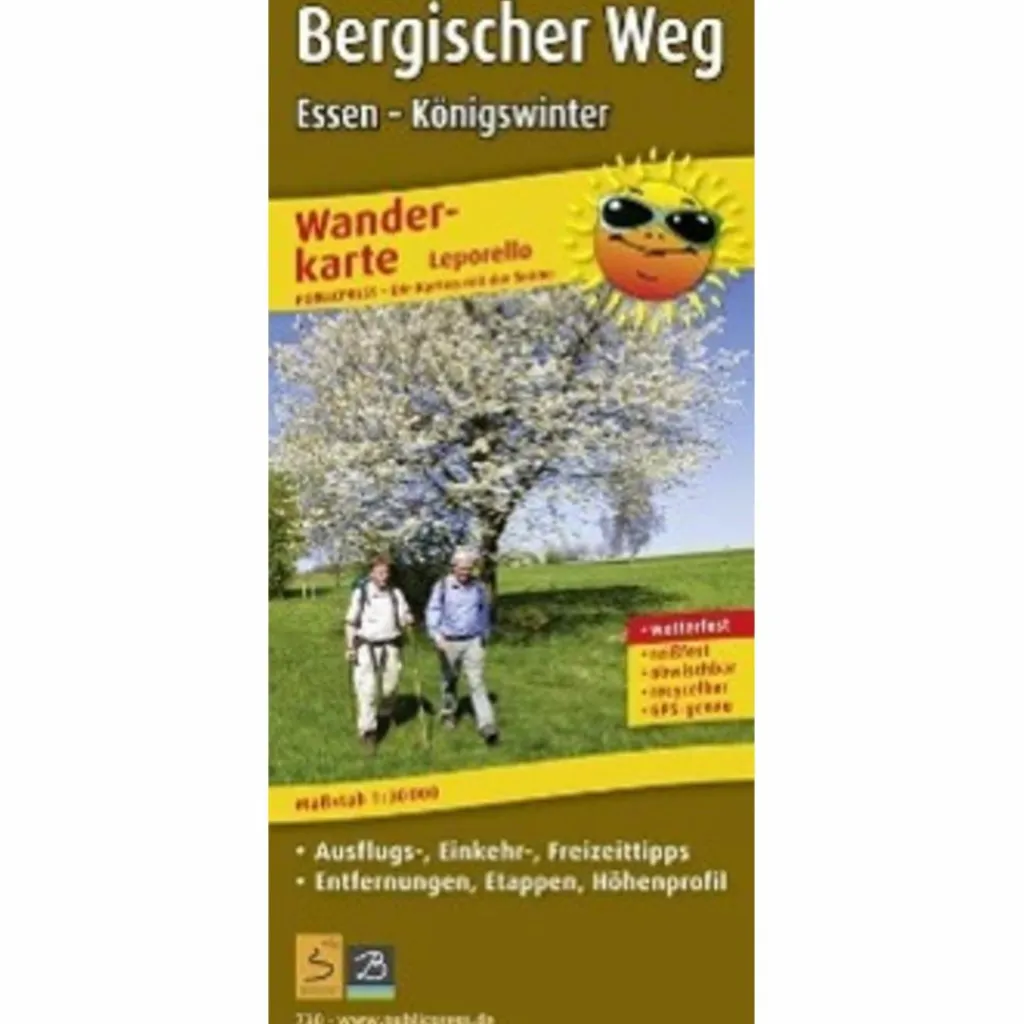 Wanderkarten Und Winterkarten|Wanderkarten Und Winterkarten*WANDERKARTE BERGISCHER WEG 1 : 30 000 - Wanderkarte
