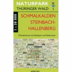 Wanderkarten Und Winterkarten|Wanderkarten Und Winterkarten*WANDERKARTE SCHMALKALDEN UND STEINBACH-HALLENBERG 1:30.000. - Wanderkarte