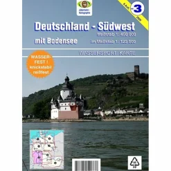 WASSERSPORTKARTE BLATT 3 SÜDWEST 1:450 000 - Wasserkarte^ Gewässerkarten|Gewässerkarten