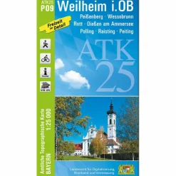 Wanderkarten Und Winterkarten|Wanderkarten Und Winterkarten*WEILHEIM I.OB 1:25 000 - Wanderkarte