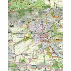 Fahrradkarten|Wanderkarten Und Winterkarten*WEIMAR, BAD BERKA UND UMGEBUNG 1:35.000 - Wanderkarte