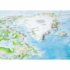 Wandkarten Und Poster*WELT GROSS 1:53.000.000 MIT NATURHOLZRAHMEN - Karte