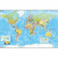 WELTKARTE DEUTSCH. POSTER - Poster^ Wandkarten Und Poster