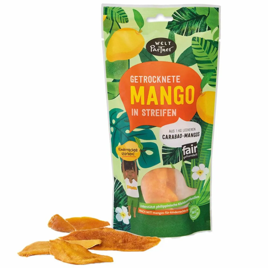 WELTPARTNER Verpflegung*MANGOS STREIFEN GETROCKNET UNGESCHWEFELT - Trockenfrüchte