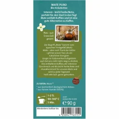 WELTPARTNER MATE PURO KRÄUTERTEE BIO^ Verpflegung