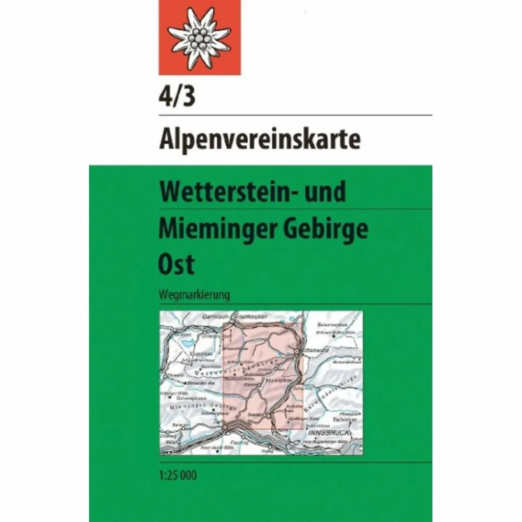 WETTERSTEIN- UND MIEMINGER GEBIRGE, OST^ Wanderkarten Und Winterkarten|Wanderkarten Und Winterkarten