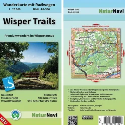 Wanderkarten Und Winterkarten|Wanderkarten Und Winterkarten*WISPER TRAILS 1:25 000 - Wanderkarte