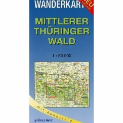 Wanderkarten Und Winterkarten|Wanderkarten Und Winterkarten*WK MITTL.THÜRINGER WALD - Wanderkarte