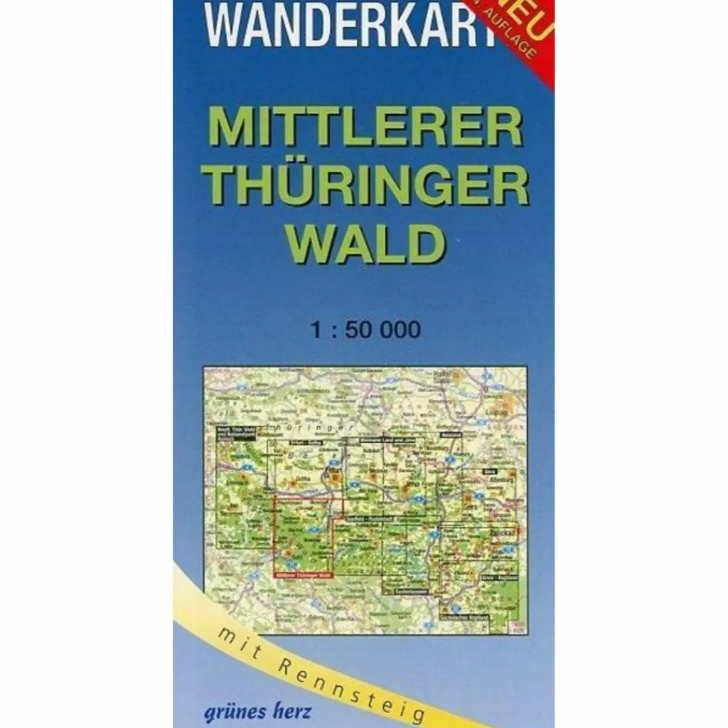 Wanderkarten Und Winterkarten|Wanderkarten Und Winterkarten*WK MITTL.THÜRINGER WALD - Wanderkarte