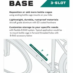 WOLF TOOTH B-RAD 3 SLOT BASE MOUNT - Fahrradzubehör^ Fahrradzubehör|Gepäckanhänger, Gepäckträger Und Spanngurte