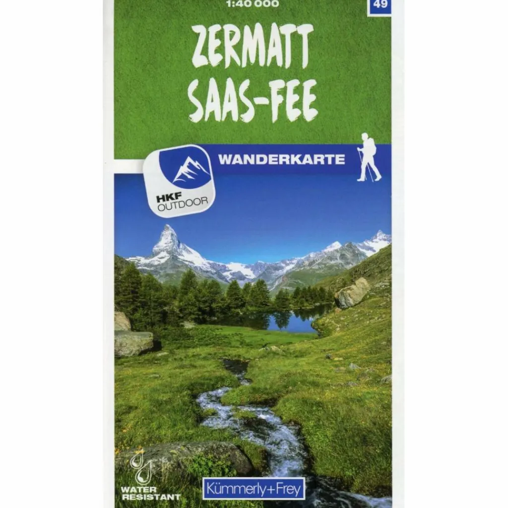 ZERMATT - SAAS-FEE 49 WANDERKARTE 1:40 000 MATT LAMINIERT - Wanderkarte^ Wanderkarten Und Winterkarten|Wanderkarten Und Winterkarten