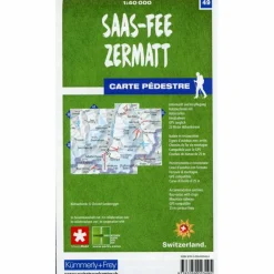 ZERMATT - SAAS-FEE 49 WANDERKARTE 1:40 000 MATT LAMINIERT - Wanderkarte^ Wanderkarten Und Winterkarten|Wanderkarten Und Winterkarten
