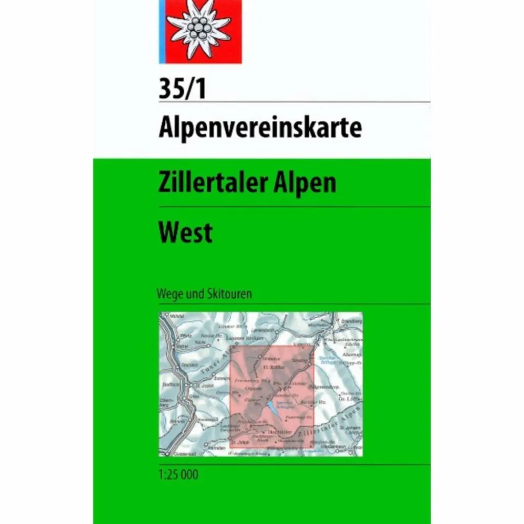 Wanderkarten Und Winterkarten|Wanderkarten Und Winterkarten*ZILLERTALER ALPEN - WEST 1:25 000